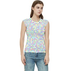 Dots Color Rows Columns Background Women s Raglan Cap Sleeve T-shirt by Hannah976