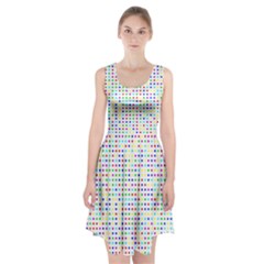 Dots Color Rows Columns Background Racerback Midi Dress by Hannah976