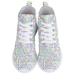 Dots Color Rows Columns Background Women s Lightweight High Top Sneakers by Hannah976