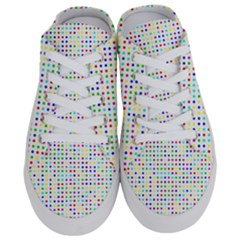 Dots Color Rows Columns Background Half Slippers by Hannah976