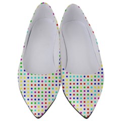 Dots Color Rows Columns Background Women s Low Heels by Hannah976