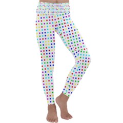 Dots Color Rows Columns Background Kids  Lightweight Velour Classic Yoga Leggings