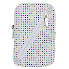 Dots Color Rows Columns Background Belt Pouch Bag (small) by Hannah976