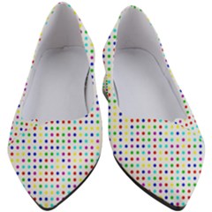 Dots Color Rows Columns Background Women s Block Heels  by Hannah976