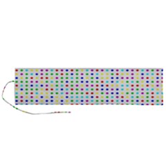 Dots Color Rows Columns Background Roll Up Canvas Pencil Holder (l) by Hannah976