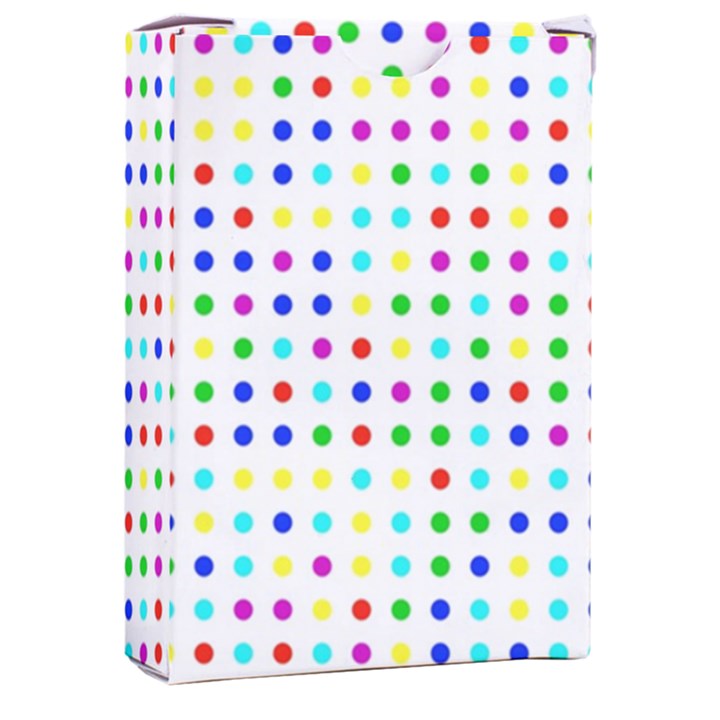 Dots Color Rows Columns Background Playing Cards Single Design (Rectangle) with Custom Box