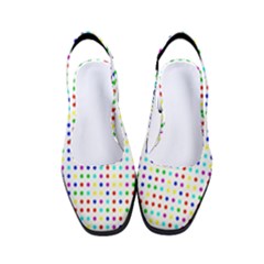 Dots Color Rows Columns Background Women s Classic Slingback Heels by Hannah976