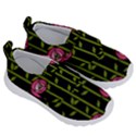 Rose Abstract Rose Garden Kids  Velcro No Lace Shoes View3