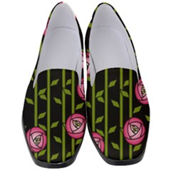 Rose Abstract Rose Garden Women s Classic Loafer Heels