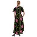 Rose Abstract Rose Garden Front Wrap High Low Dress View2