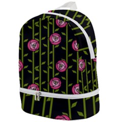 Rose Abstract Rose Garden Zip Bottom Backpack by Hannah976