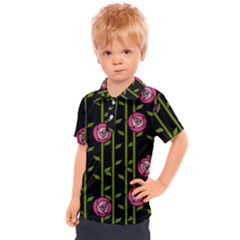 Rose Abstract Rose Garden Kids  Polo T-shirt