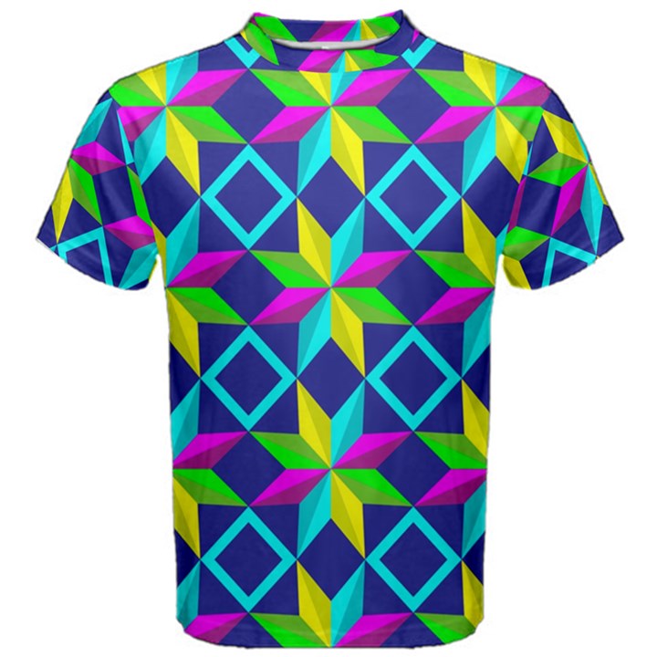 Pattern Star Abstract Background Men s Cotton T-Shirt