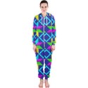 Pattern Star Abstract Background Hooded Jumpsuit (Ladies) View1