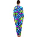 Pattern Star Abstract Background Hooded Jumpsuit (Ladies) View2