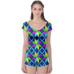 Pattern Star Abstract Background Boyleg Leotard  by Hannah976