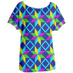 Pattern Star Abstract Background Women s Oversized T-shirt by Hannah976