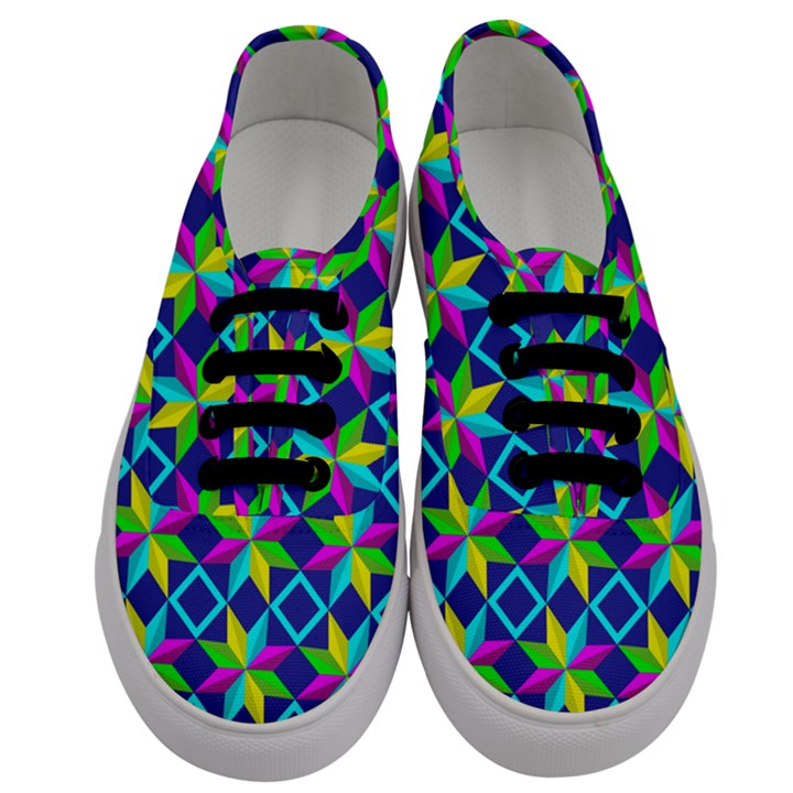 Pattern Star Abstract Background Men s Classic Low Top Sneakers