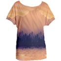 Landscape Nature Mountains Sky Women s Oversized T-Shirt View1