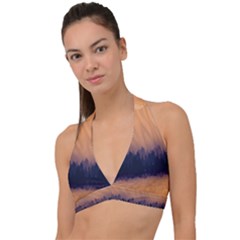 Landscape Nature Mountains Sky Halter Plunge Bikini Top by Hannah976