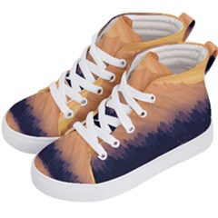 Landscape Nature Mountains Sky Kids  Hi-top Skate Sneakers by Hannah976