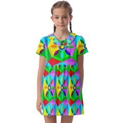 Star Texture Template Design Kids  Asymmetric Collar Dress by Hannah976