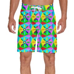 Star Texture Template Design Men s Beach Shorts