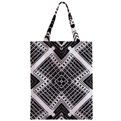 Pattern Tile Repeating Geometric Zipper Classic Tote Bag by Hannah976