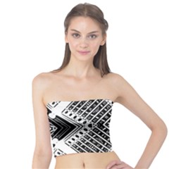 Pattern Tile Repeating Geometric Tube Top by Hannah976