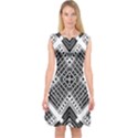 Pattern Tile Repeating Geometric Capsleeve Midi Dress View1