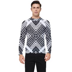 Pattern Tile Repeating Geometric Men s Long Sleeve Rash Guard by Hannah976