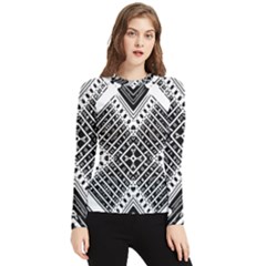 Pattern Tile Repeating Geometric Women s Long Sleeve Rash Guard by Hannah976