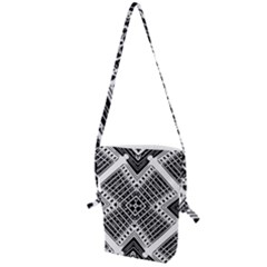 Pattern Tile Repeating Geometric Folding Shoulder Bag by Hannah976