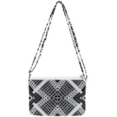 Pattern Tile Repeating Geometric Double Gusset Crossbody Bag by Hannah976