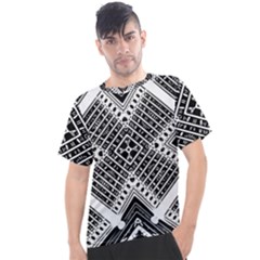 Pattern Tile Repeating Geometric Men s Sport Top by Hannah976