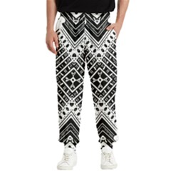 Pattern Tile Repeating Geometric Men s Elastic Waist Pants by Hannah976