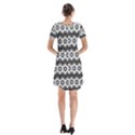 Pattern Abstract Desktop Wallpaper Short Sleeve V-neck Flare Dress View2