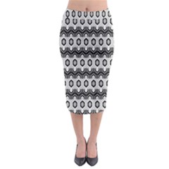 Pattern Abstract Desktop Wallpaper Midi Pencil Skirt by Hannah976