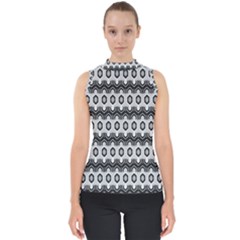 Pattern Abstract Desktop Wallpaper Mock Neck Shell Top by Hannah976