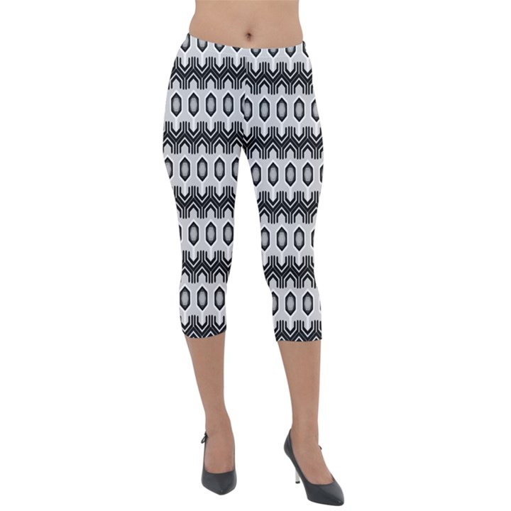 Pattern Abstract Desktop Wallpaper Lightweight Velour Capri Leggings 