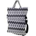 Pattern Abstract Desktop Wallpaper Fold Over Handle Tote Bag View2