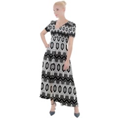 Pattern Abstract Desktop Wallpaper Button Up Short Sleeve Maxi Dress by Hannah976