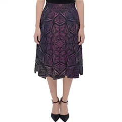 Mandala Neon Symmetric Symmetry Classic Midi Skirt