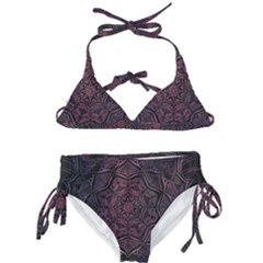 Mandala Neon Symmetric Symmetry Kids  Classic Bikini Set by Hannah976