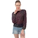 Mandala Neon Symmetric Symmetry Banded Bottom Chiffon Top View1