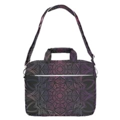 Mandala Neon Symmetric Symmetry Macbook Pro 16  Shoulder Laptop Bag by Hannah976