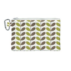 Leaf Plant Pattern Seamless Canvas Cosmetic Bag (medium) by Hannah976