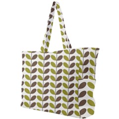 Leaf Plant Pattern Seamless Simple Shoulder Bag by Hannah976