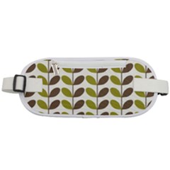 Leaf Plant Pattern Seamless Rounded Waist Pouch by Hannah976