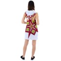 Pattern Tile Decorative Design Star Racer Back Hoodie Dress View2